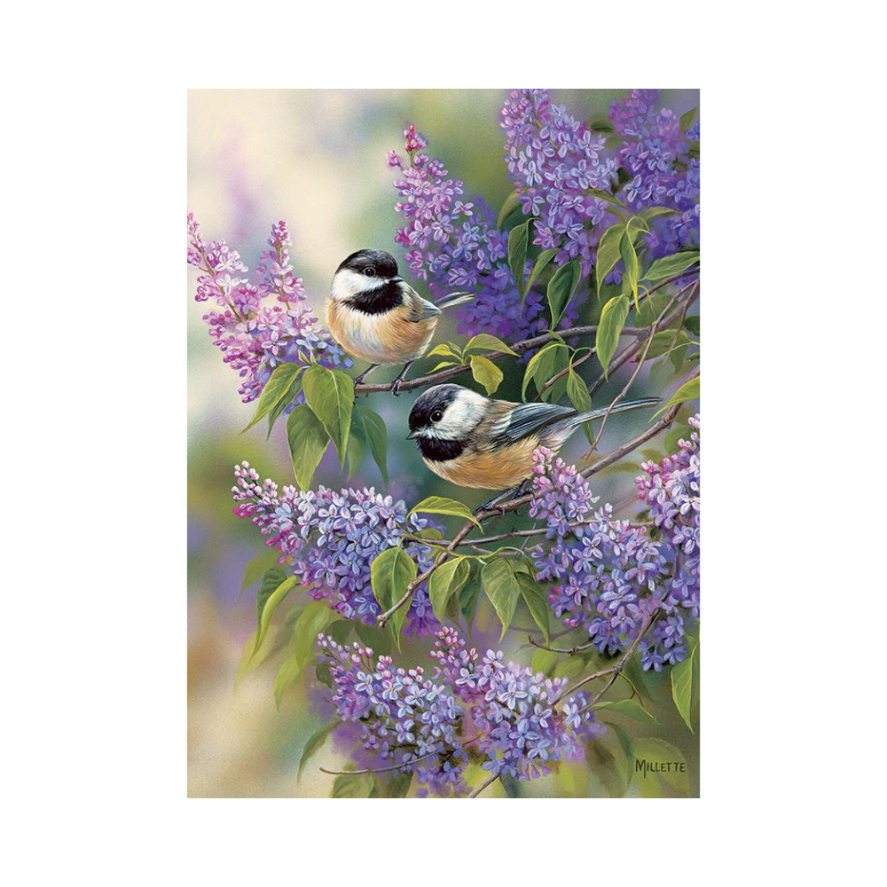 Cobble Hill Puzzles - Chickadees and Lilacs