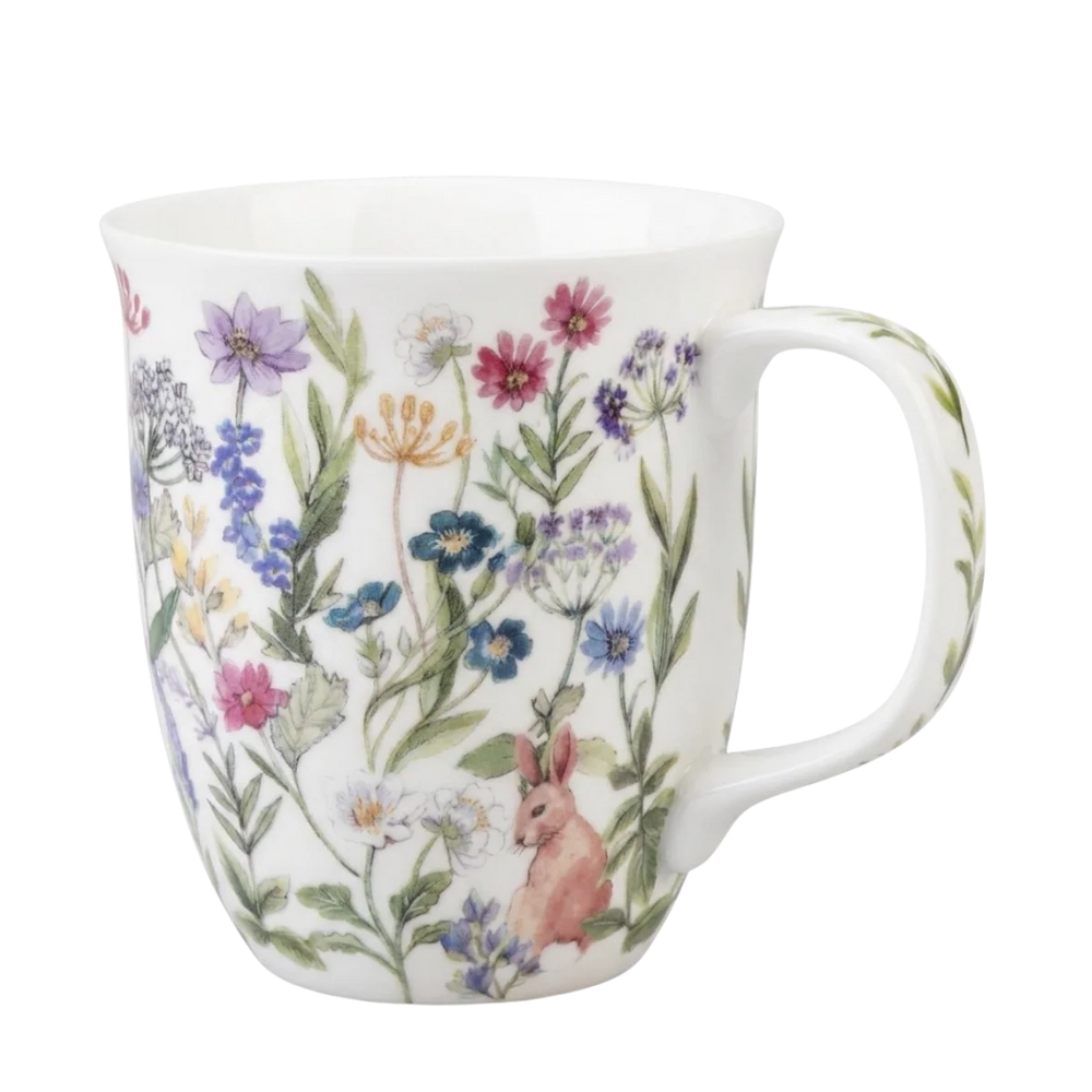 Pretty Chintzy Curious Bunny Java Mug