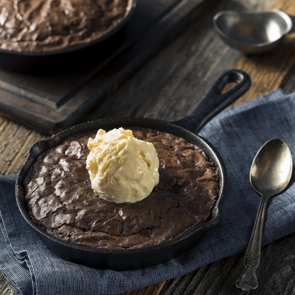 The Delicious Dessert Skillet-Brownie