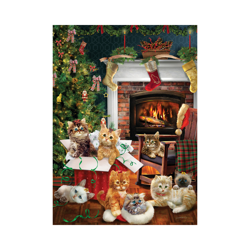 Cobble Hill Puzzles - Christmas Kittens