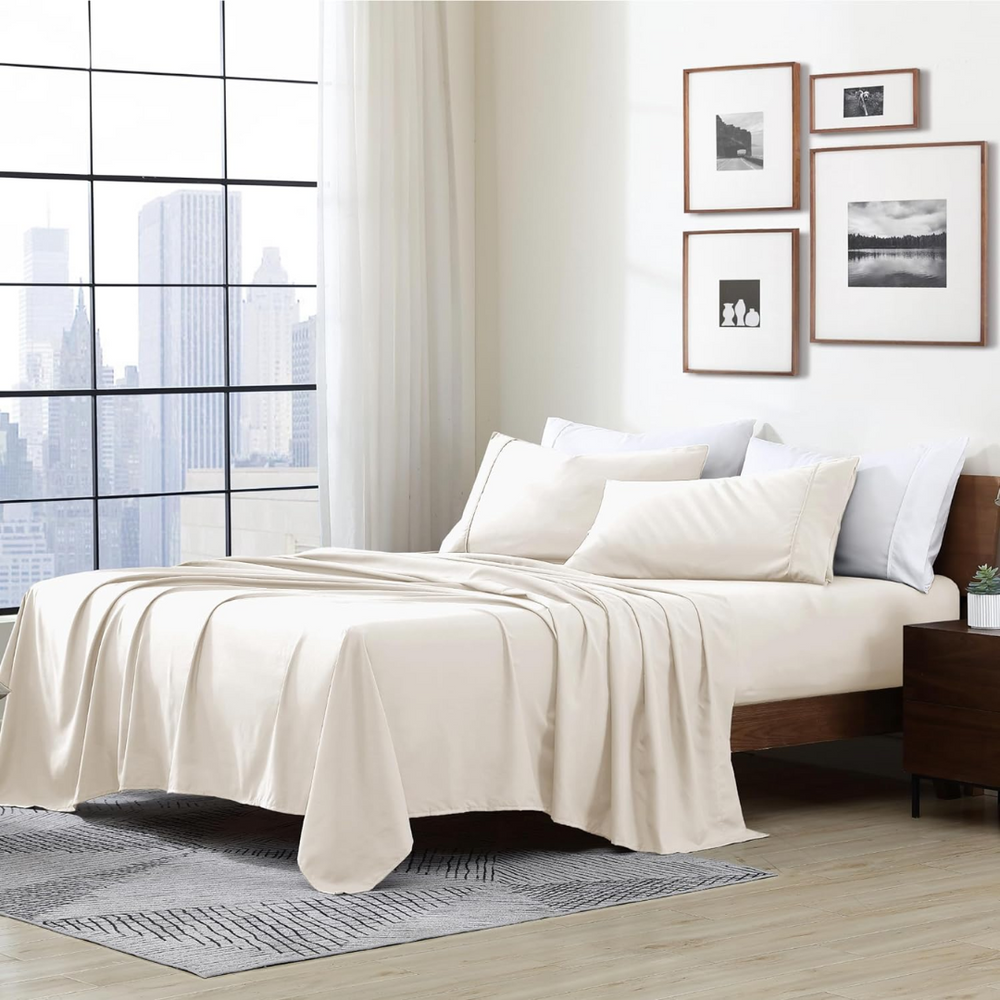 The Solid 4 Piece Sheet Set - Coco Milk