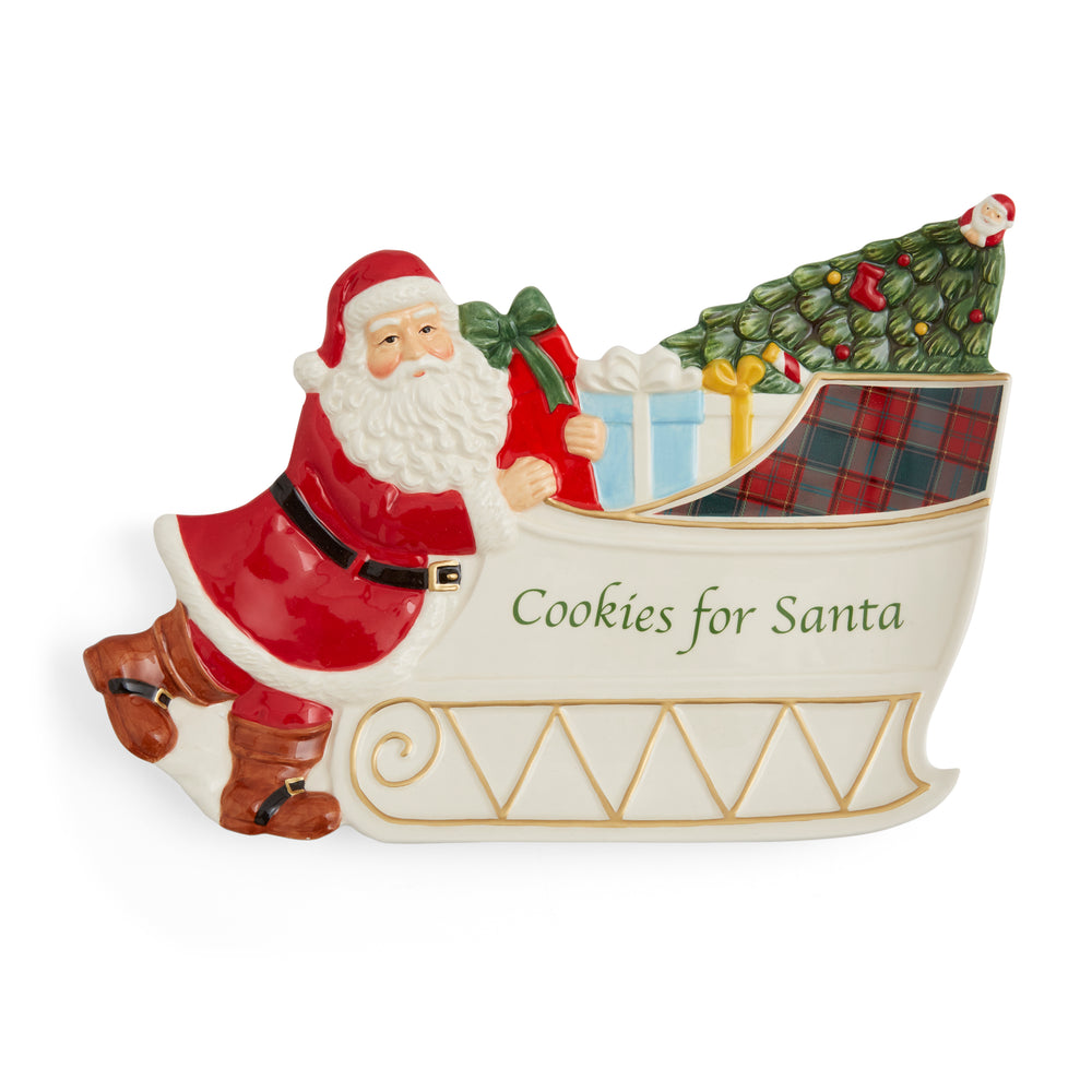 Spode Christmas Tree Santa Sleigh Cookies for Santa