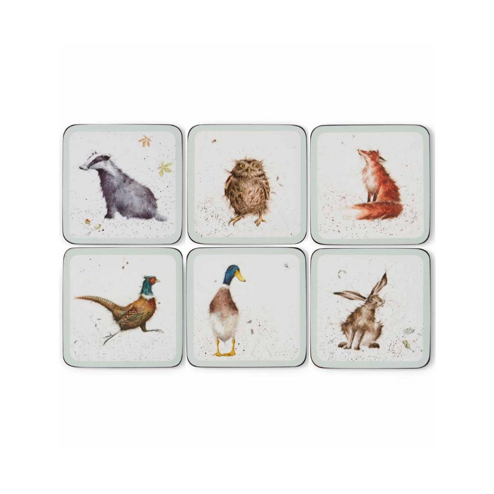 Wrendale Pimpernel 'Country Set' Coasters (Set of 6)