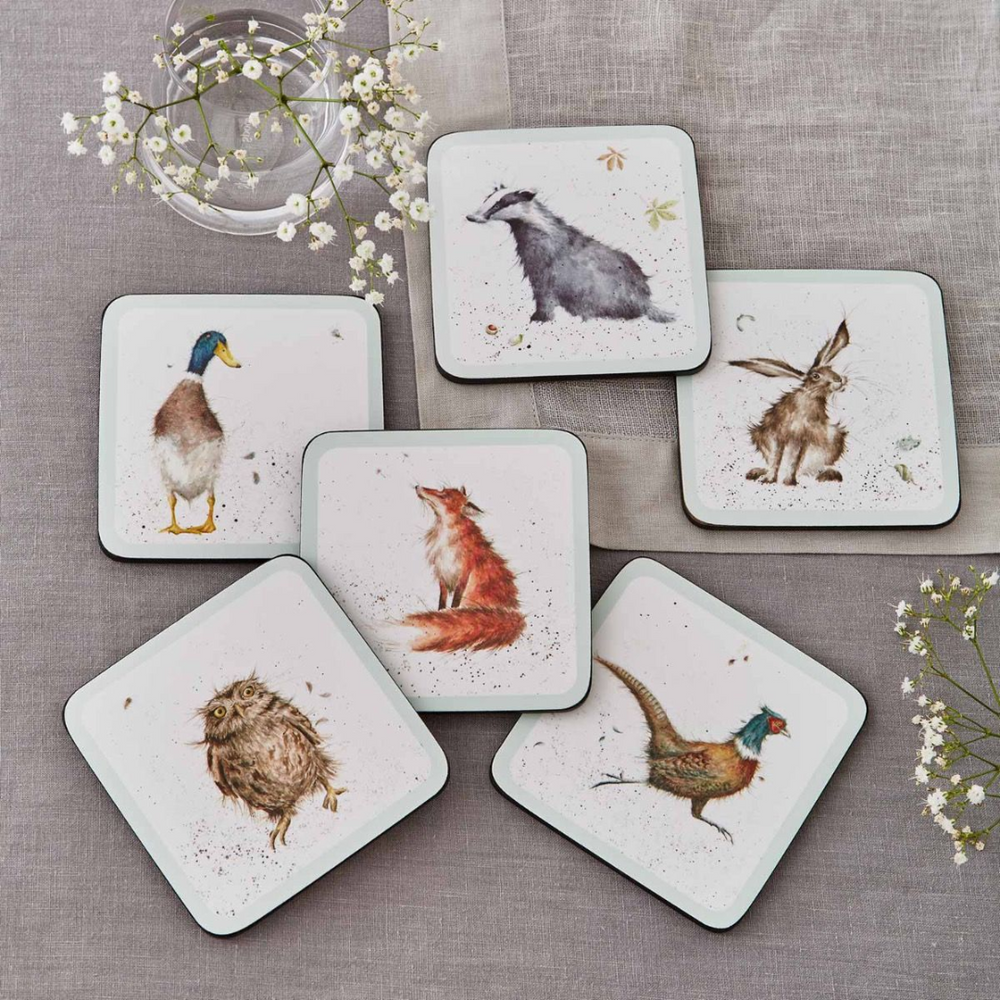 Wrendale Pimpernel 'Country Set' Coasters (Set of 6)