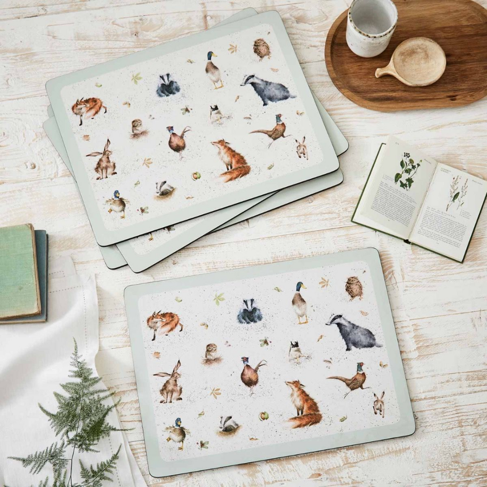 Wrendale Pimpernel 'Country Set' Placemats (Set of 4)