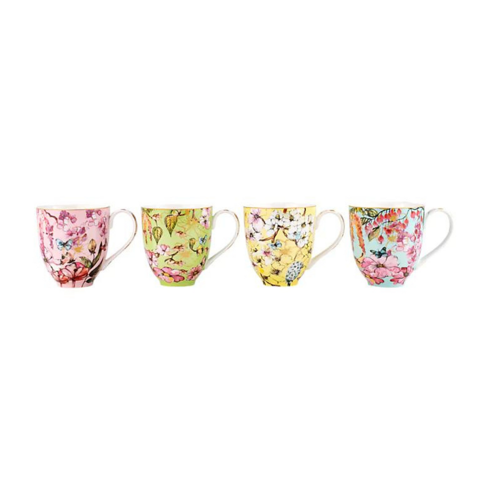 Maxwell & Williams Enchantment Coupe Mugs Set of 4