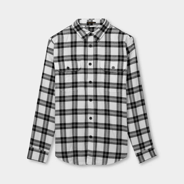 Tilley Men's- Flannel Shirt Black/Plaid