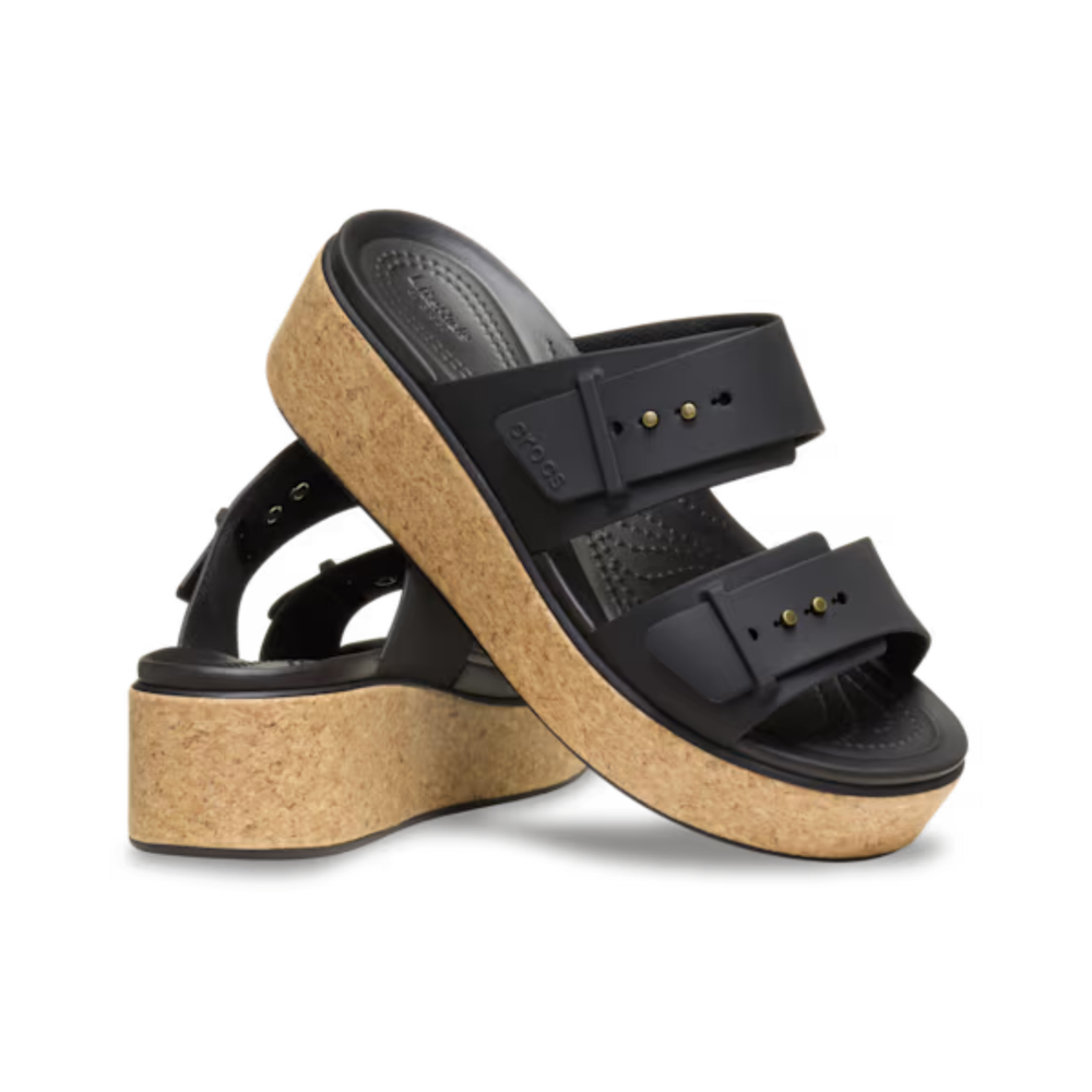 Crocs Brooklyn Cork Buckle Low Low Black