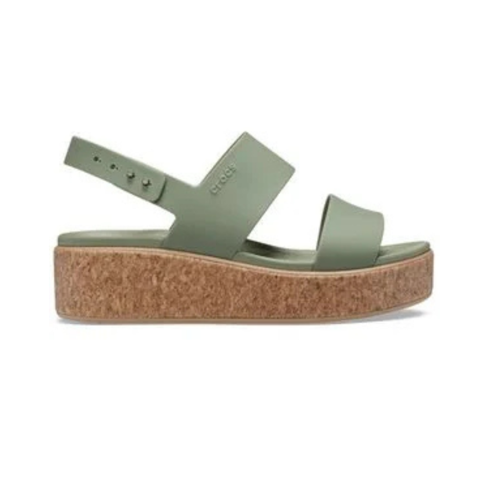 Crocs Brooklyn Cork Low Wedge Cargo