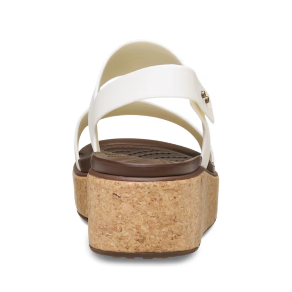 Crocs Brooklyn Cork Low Wedge Chalk