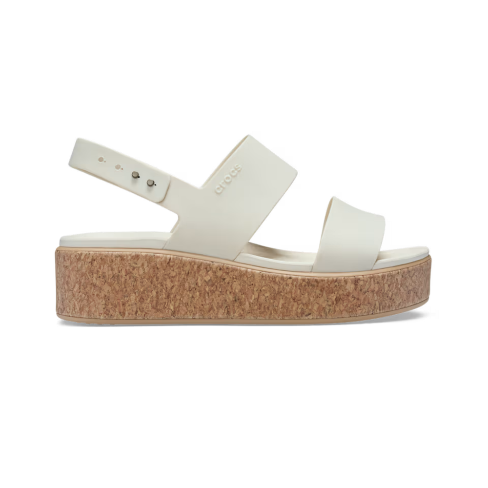 Crocs Brooklyn Cork Low Wedge Frappe