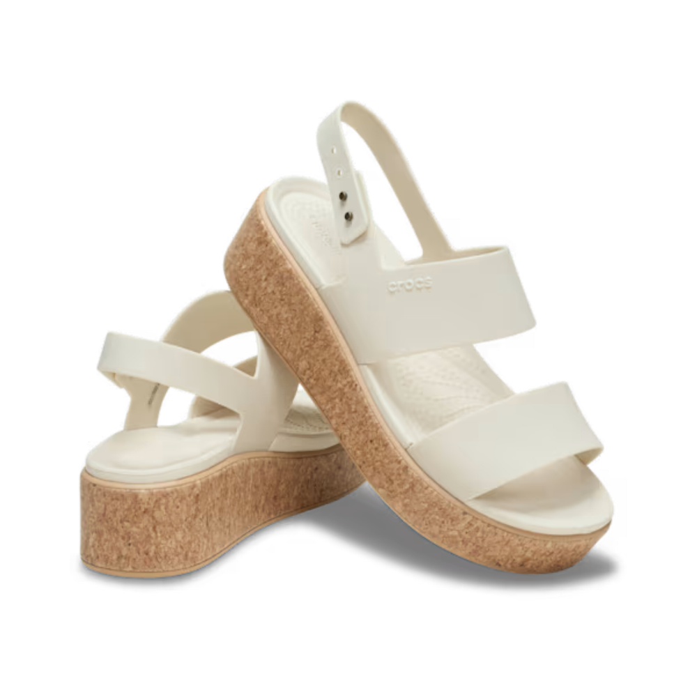 Crocs Brooklyn Cork Low Wedge Frappe