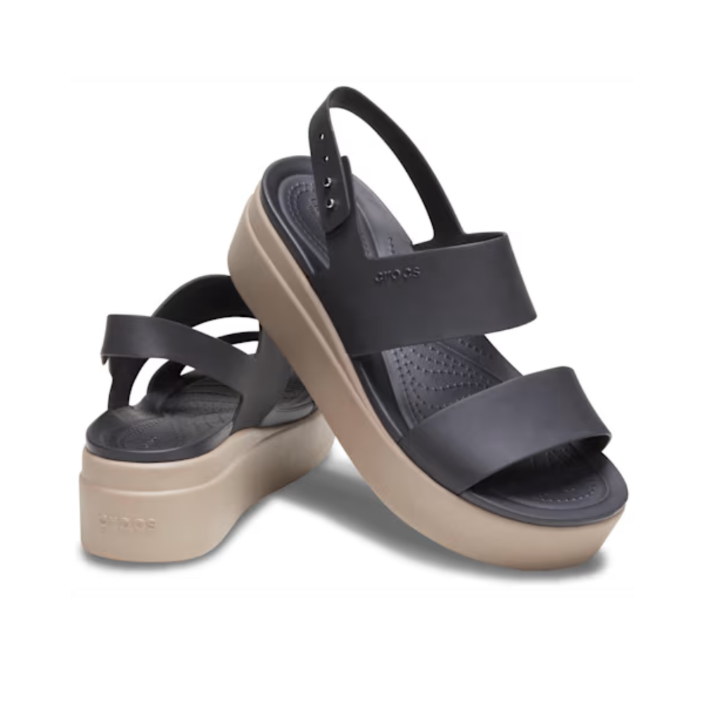 Crocs Brooklyn Low Wedge Black/Mushroom