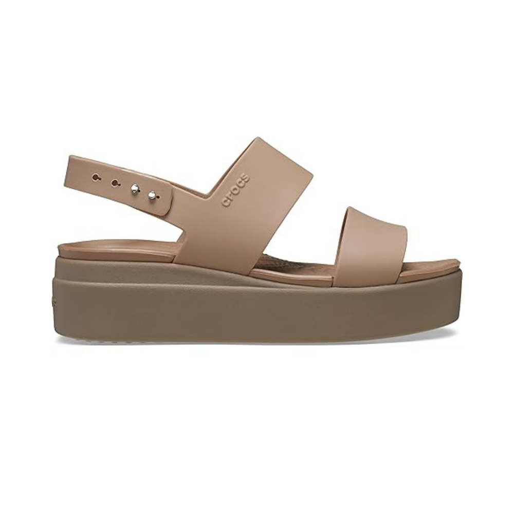 Crocs Brooklyn Low Wedge Latte/Mushroom