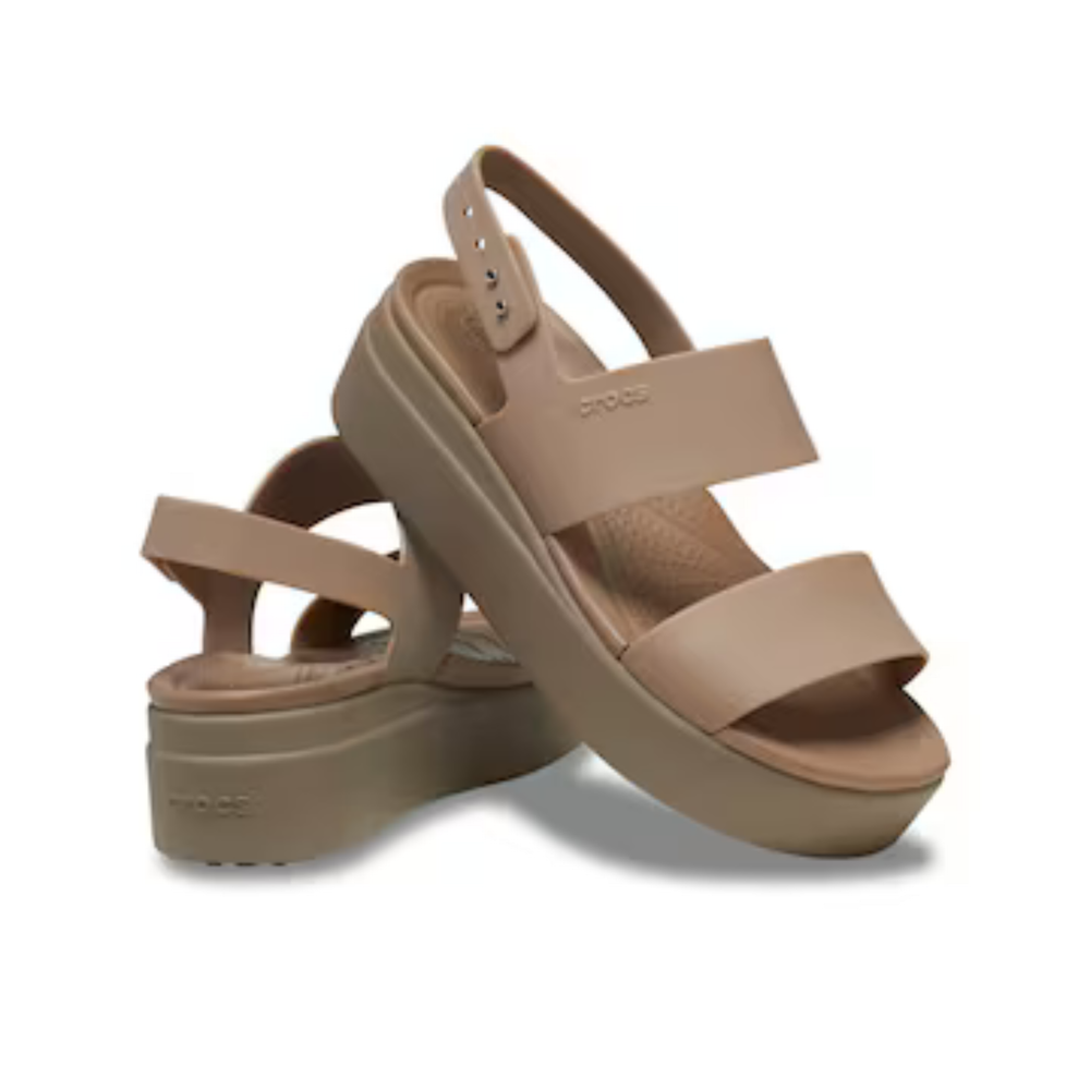 Crocs Brooklyn Low Wedge Latte/Mushroom