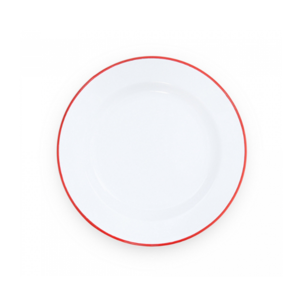 Crow Canyon Vintage Dinner Plate 10in Red Rim