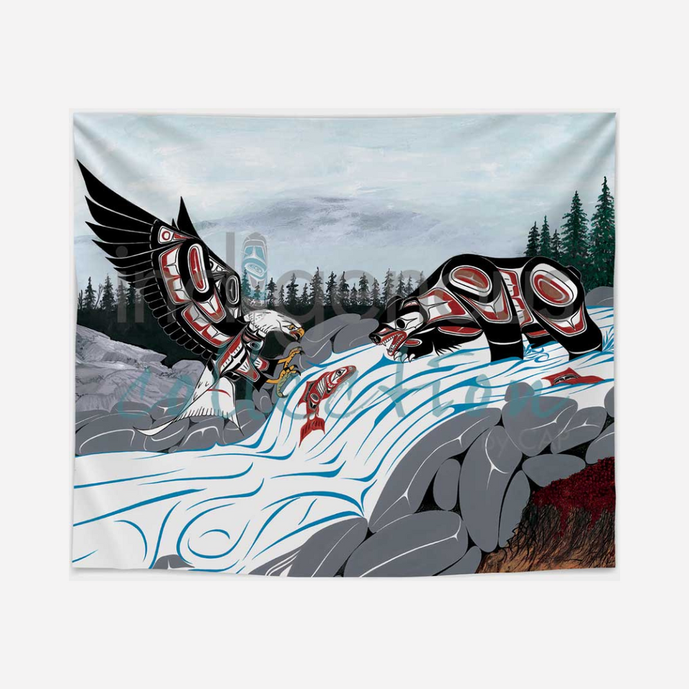 Indigenous Art Blanket - Cycle of Life