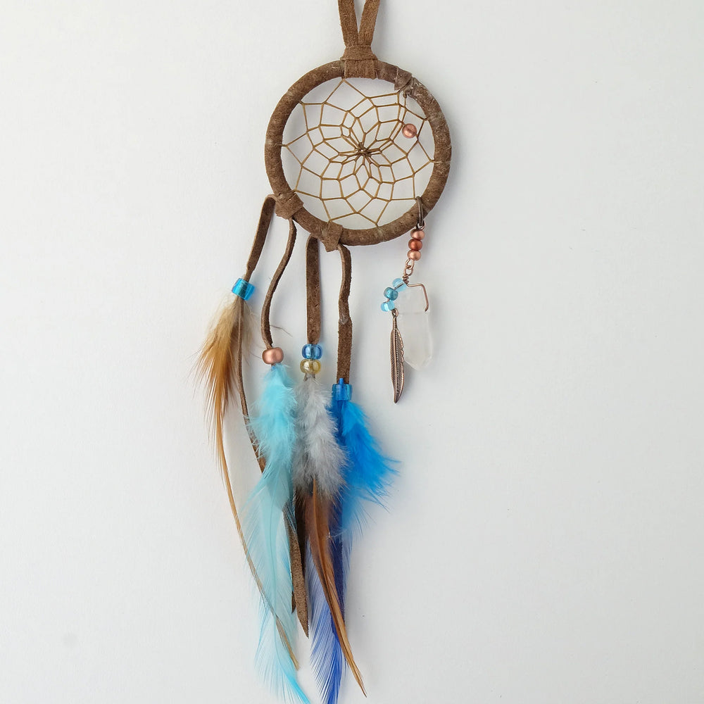 MNC 2" Brown/Turquoise Magical Dream Catcher