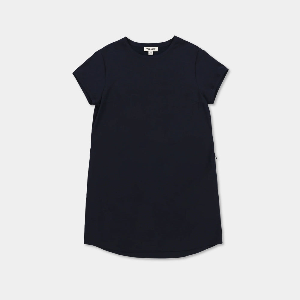 Tilley Tech Slk Tee Dress Navy