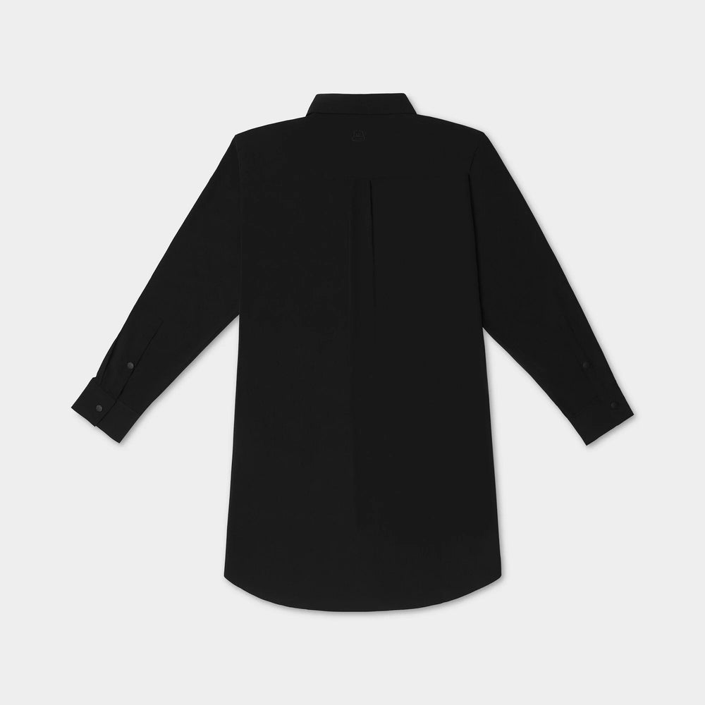 Tilley: Tech Slk Shirt Dress Black