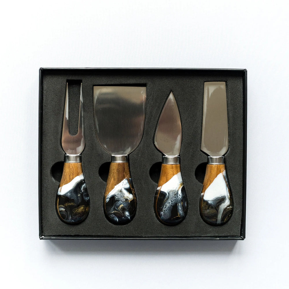 Lynn & Liana Onyx - Cheese Knife Set of 4