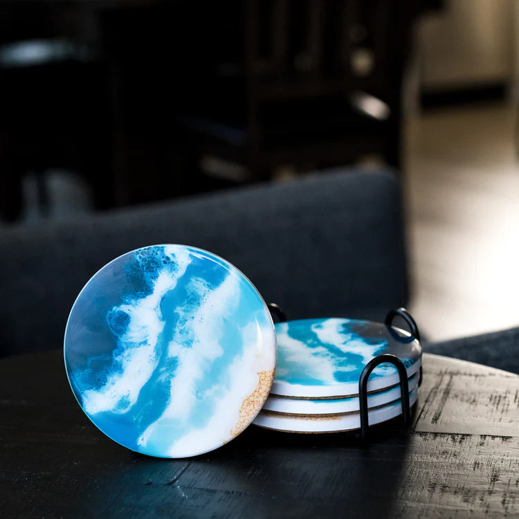 Lynn & Liana Ocean Vibes-Ceramic Coasters