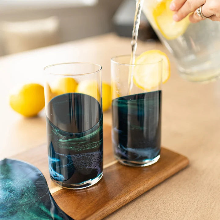 Highball Set Northern Lights by Lynn & Liana