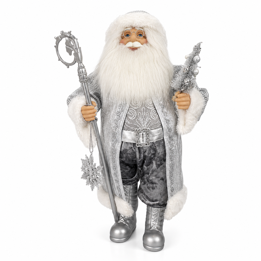 Dazzle Santa with Silver Coat