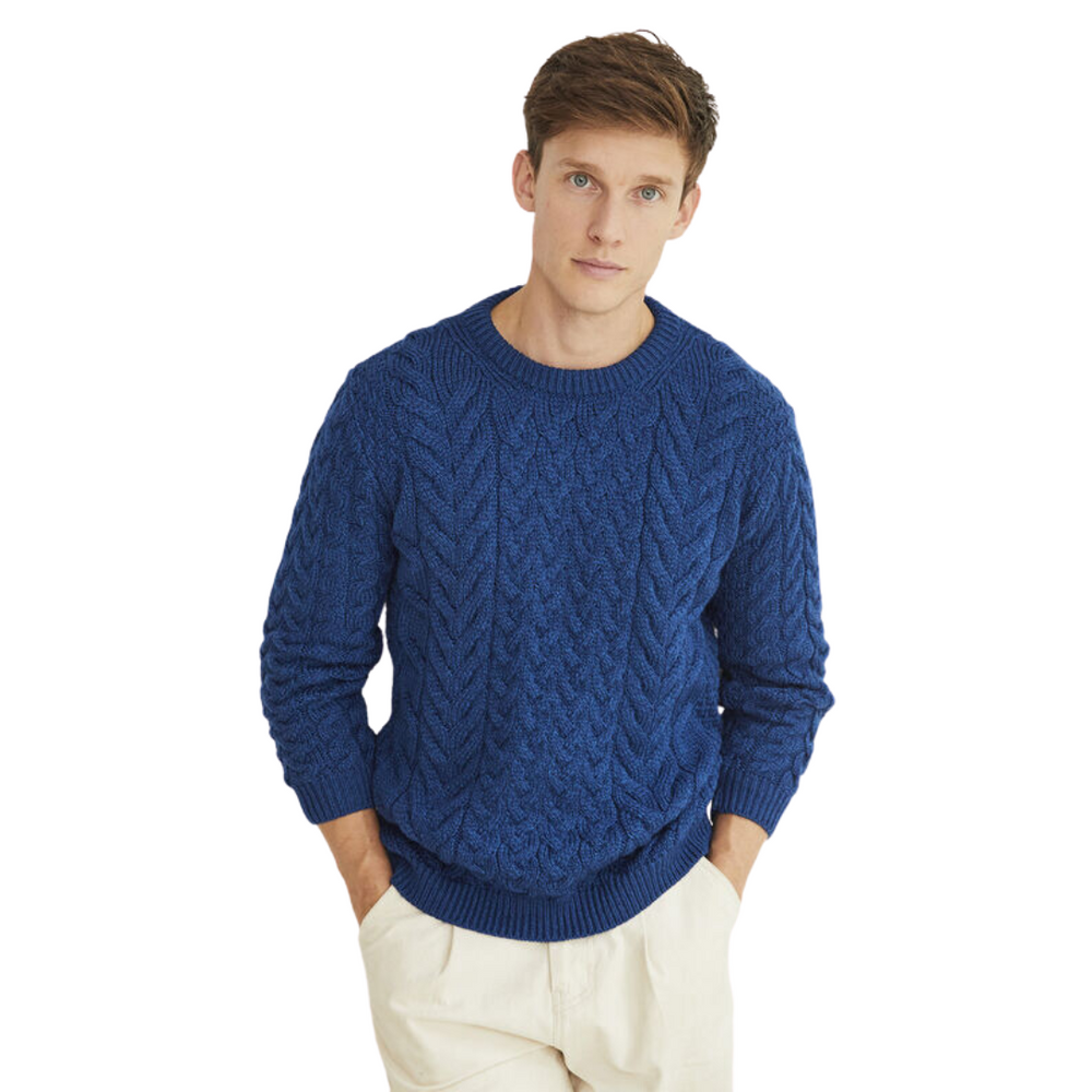 Navy sales pullover sweater