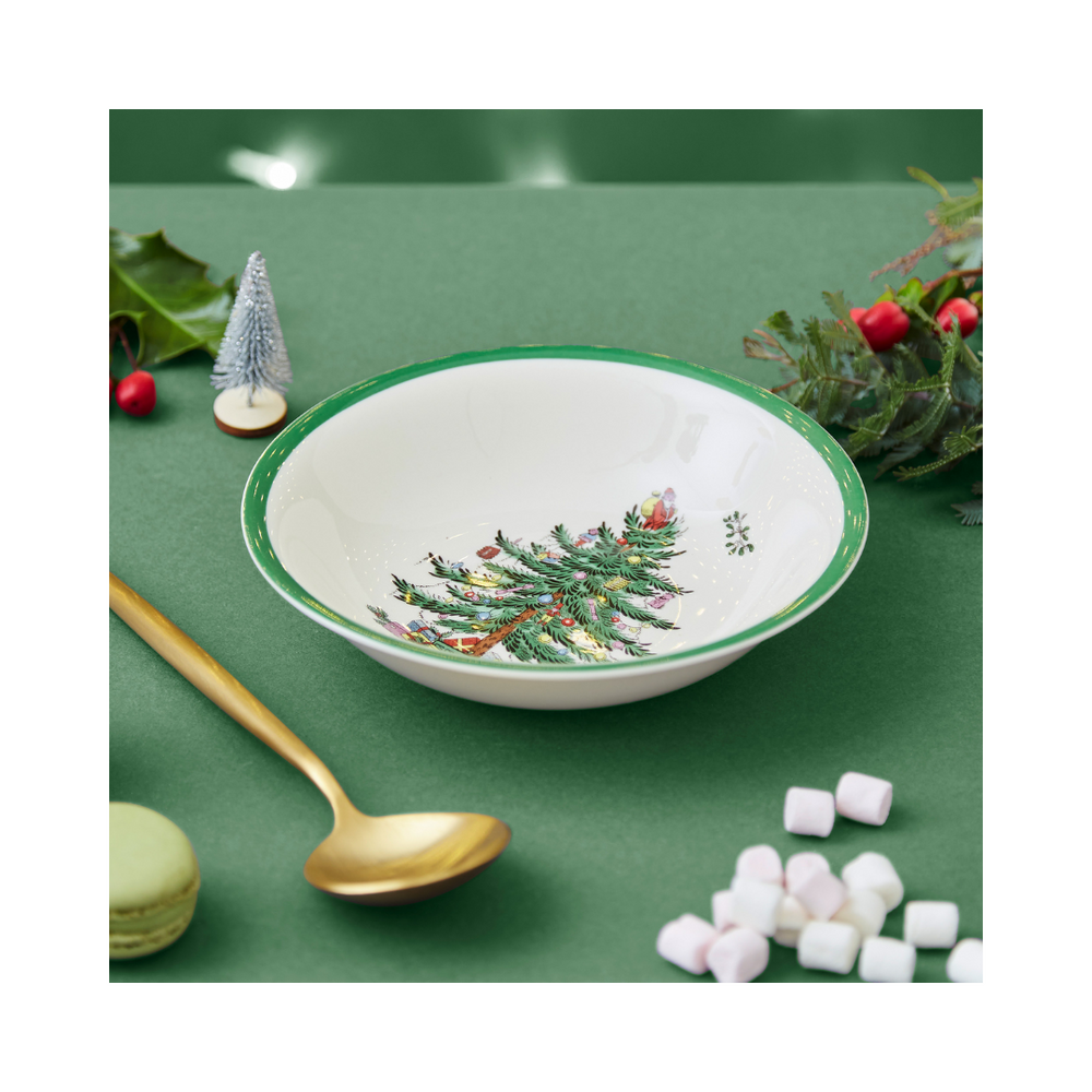 Spode Christmas Tree Cereal Bowl 8"
