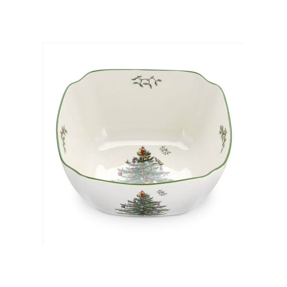 Spode Christmas Tree Large Square Bowl 10"