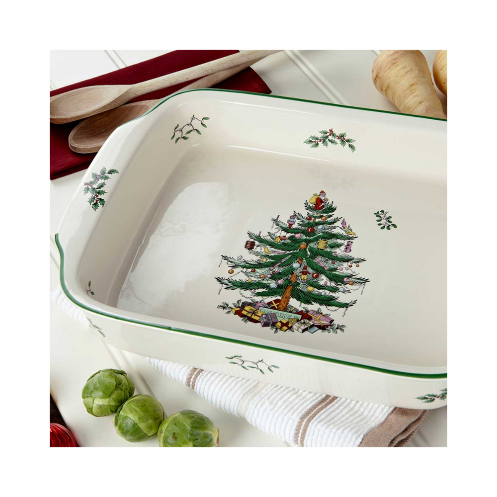 Spode Christmas Tree Square Baker