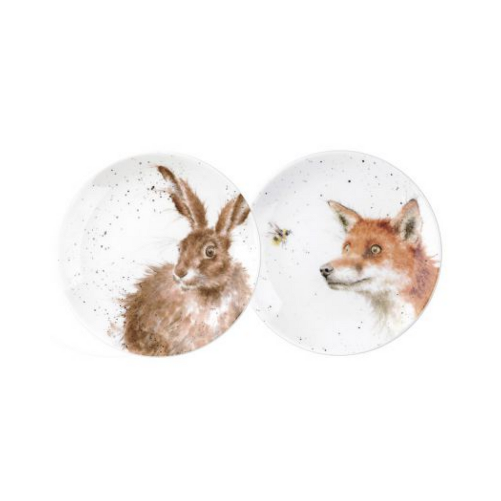 Wrendale Plates - Fox & Hare set