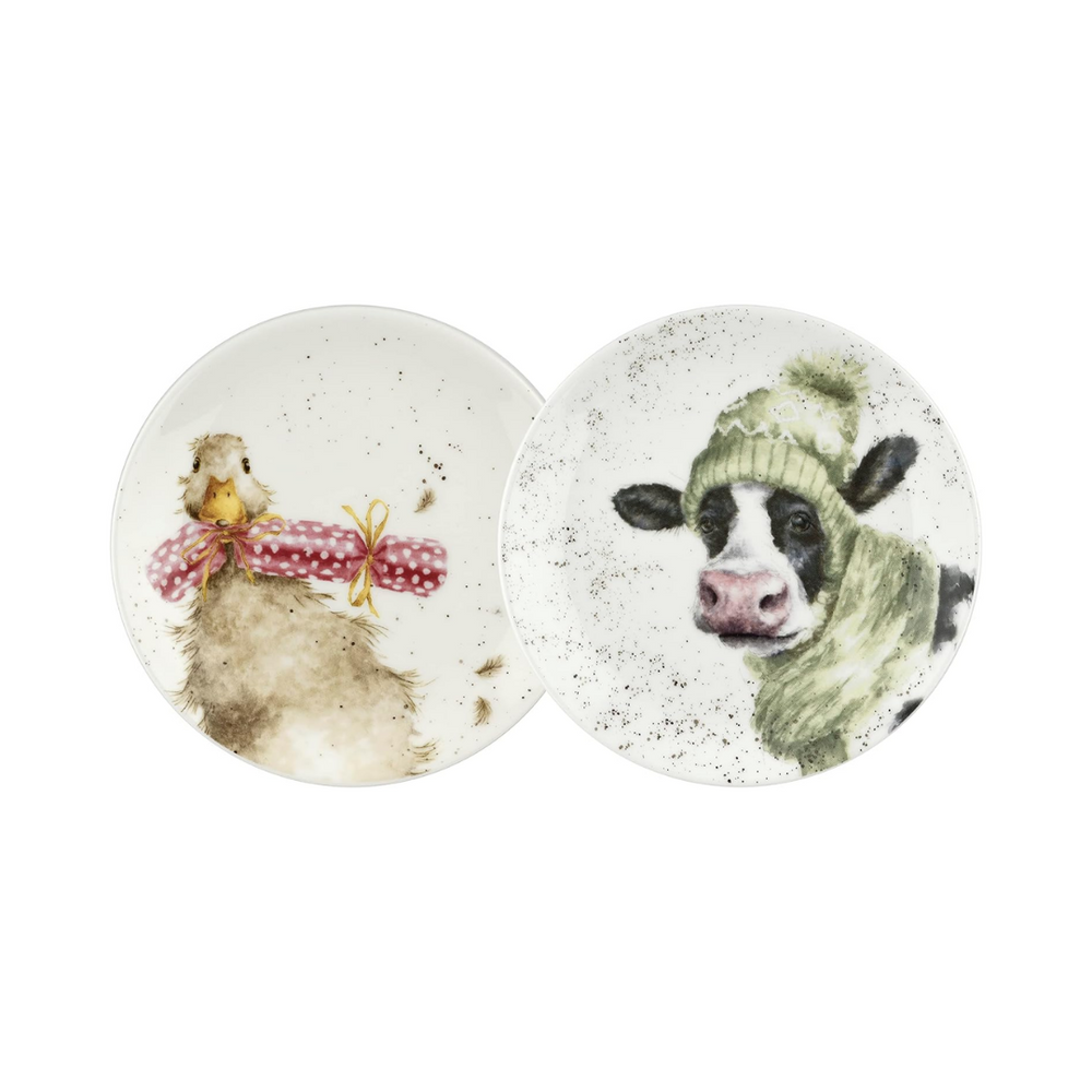 Wrendale Plates - Duck & Cow set