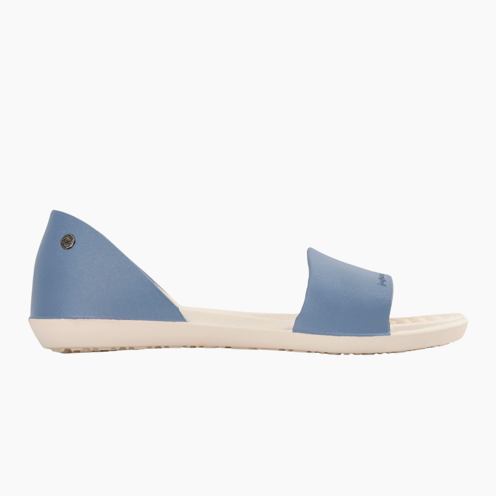 Joybees Friday Flat - Dusty Blue/Bone