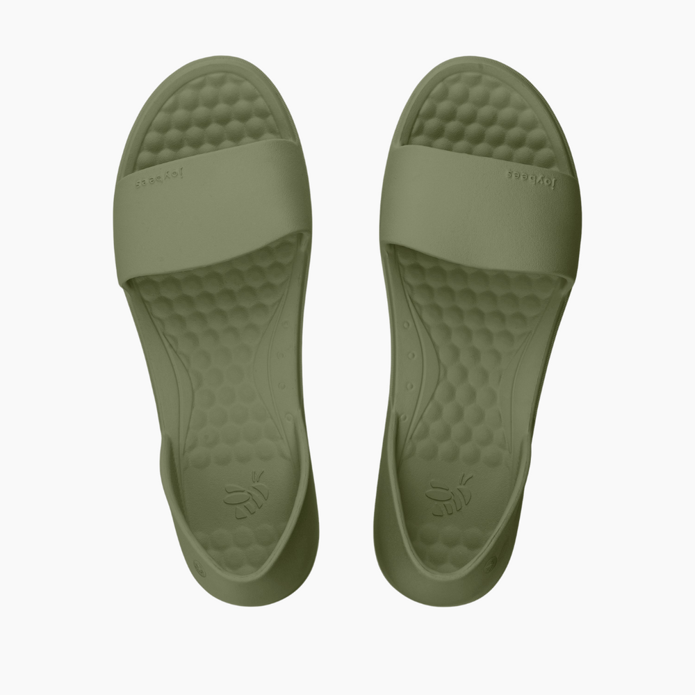 Joybees Friday Flat - Dusty Olive