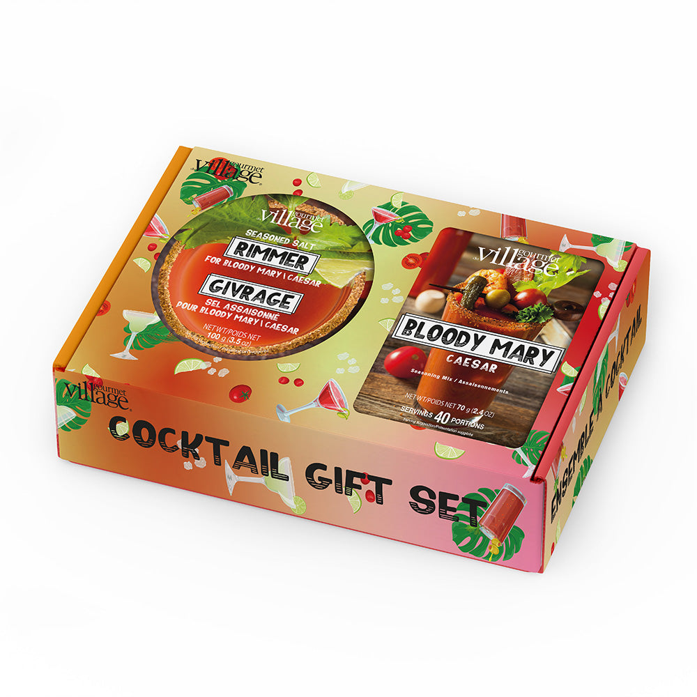 Drink Mix Bloody Mary Caesar & Seasoned Salt Rimmer Gift Set