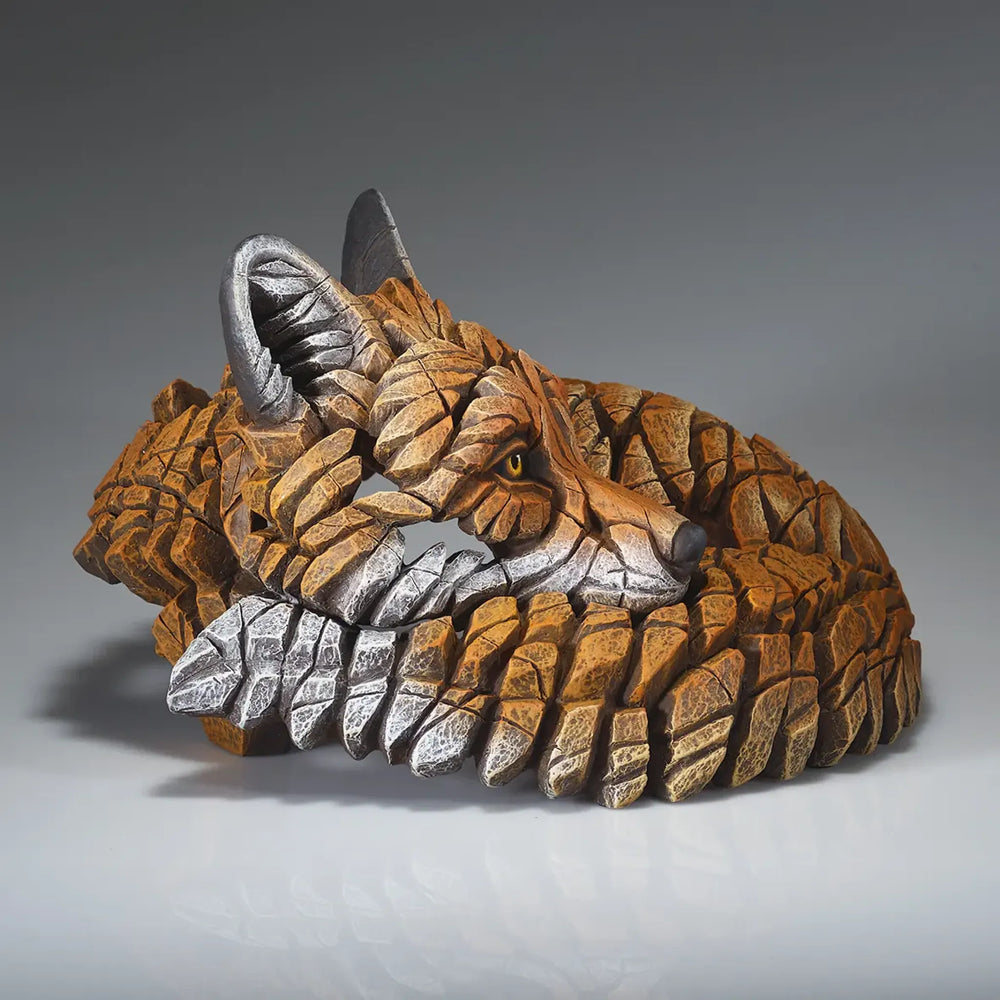 Edge Sculpture Curled Up Fox