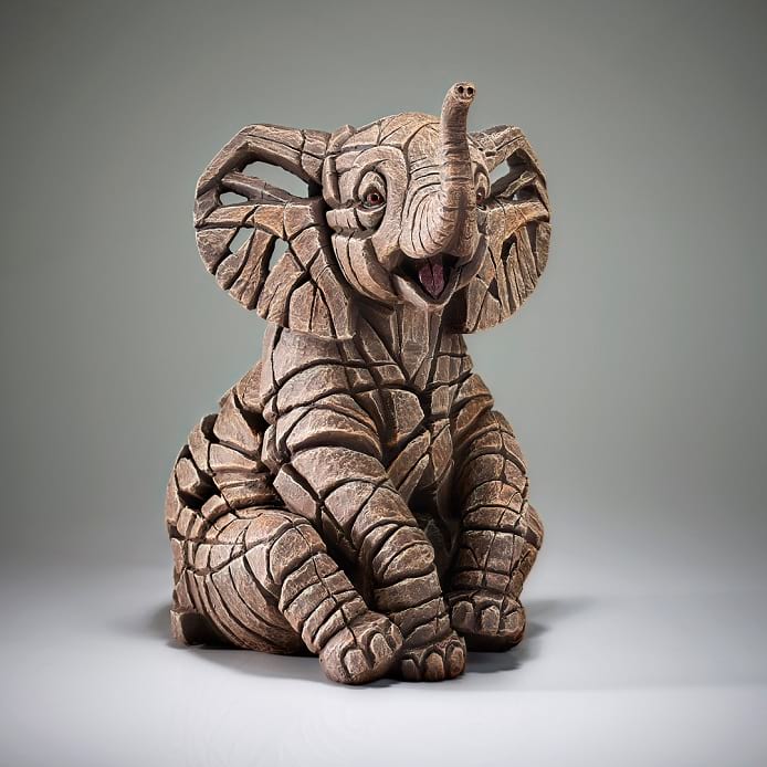 Edge Sculpture Elephant Calf Figure