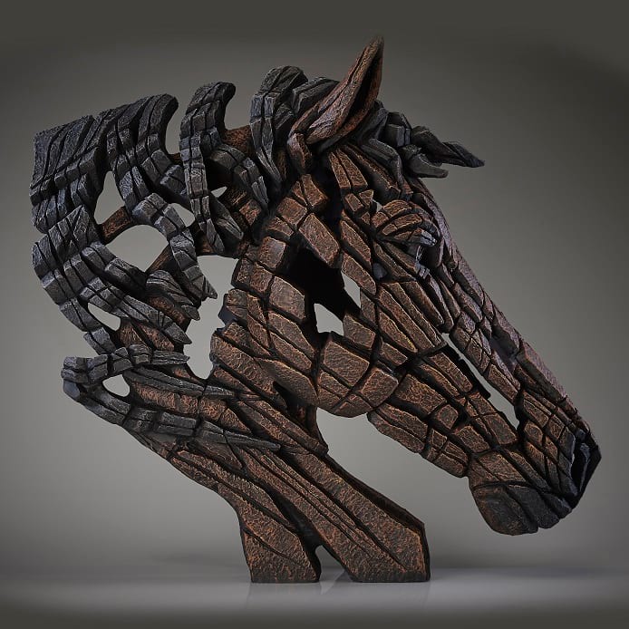 Edge Sculpture Horse Bust