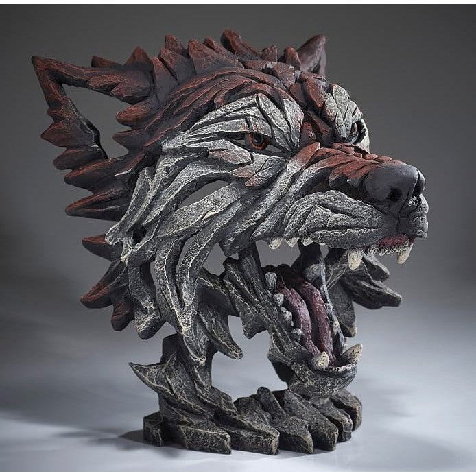 Edge Sculpture Wolf Bust