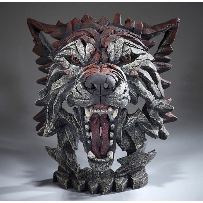 Edge Sculpture Wolf Bust