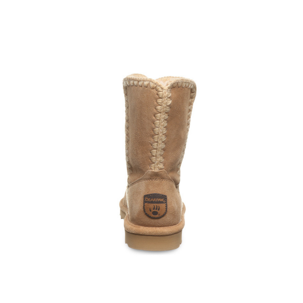 Bearpaw Elle Short Crochet Iced Coffee