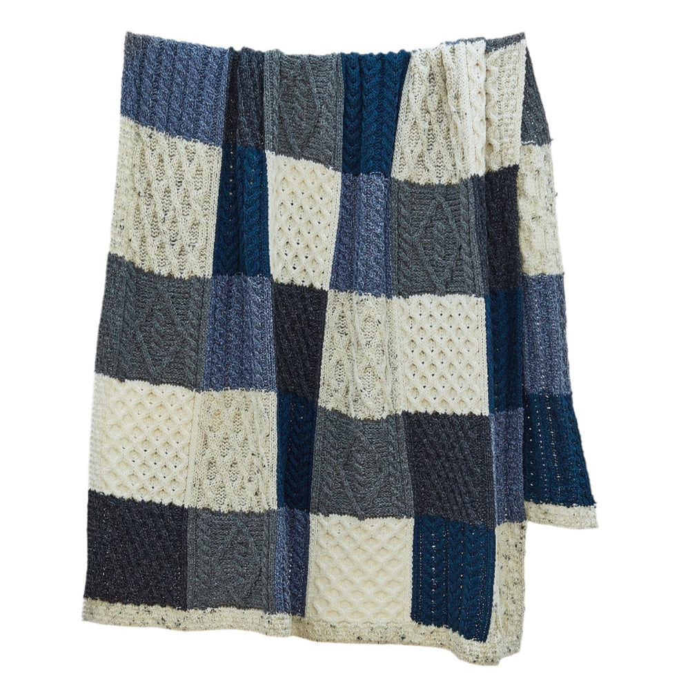 Aran Wool Intarsia Throw