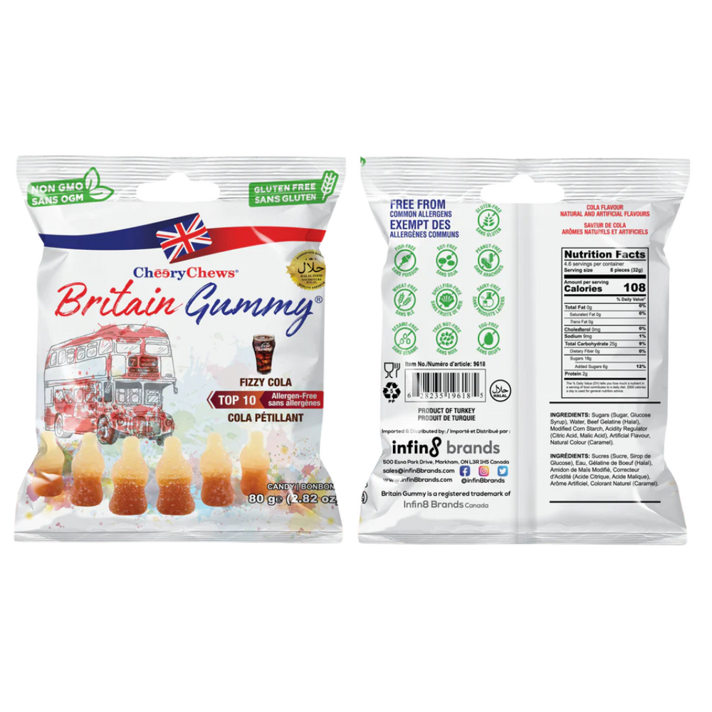The Britain Gummy - Fizzy Cola 80g