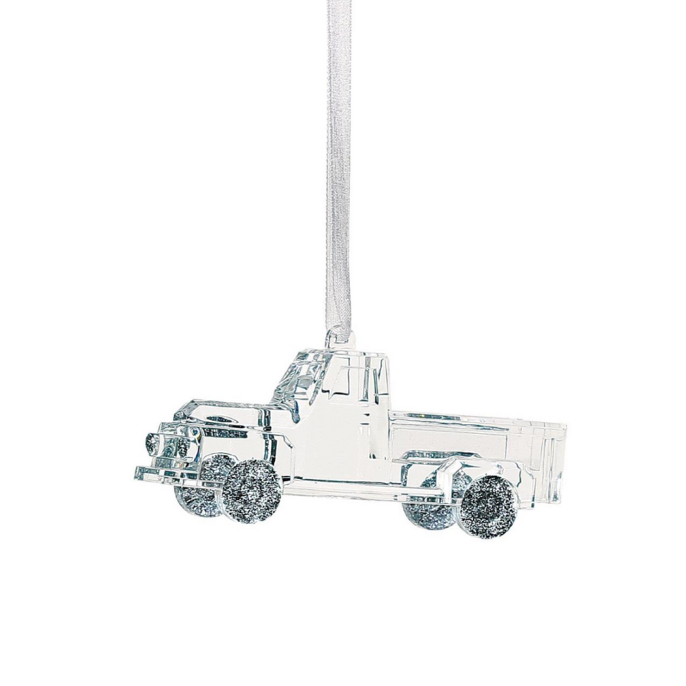 The Christmas Truck Ornament - Silver