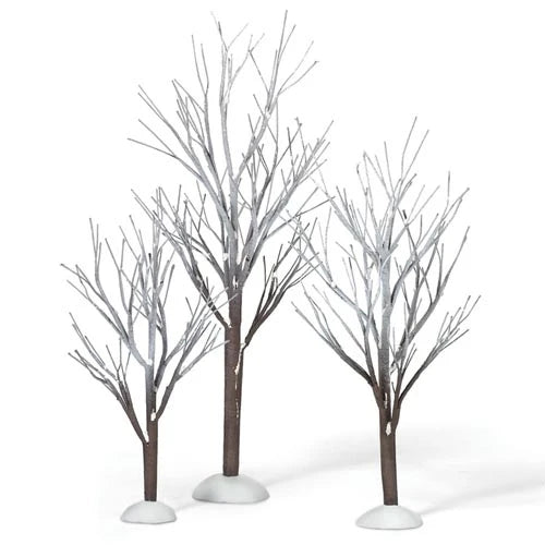Village Accessories - First Frost Trees (Set of 3)