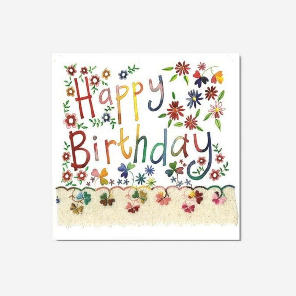 Alex Clark Large Card - Floral Birthday
