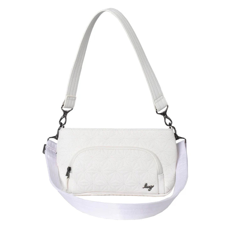 Lug White Flyer Matte Luxe VL Crossbody - White