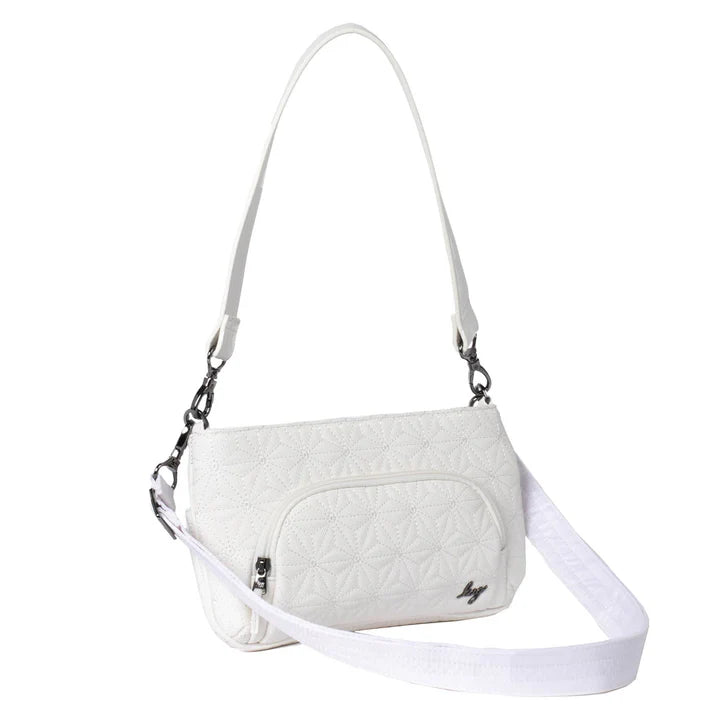 Lug White Flyer Matte Luxe VL Crossbody - White
